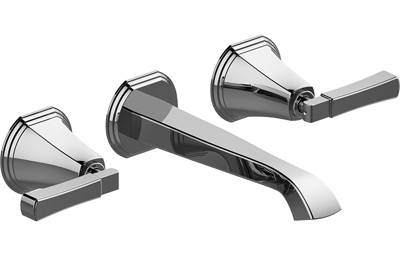 Wall-mounted basin mixer with 19,4cm spout (Trim)