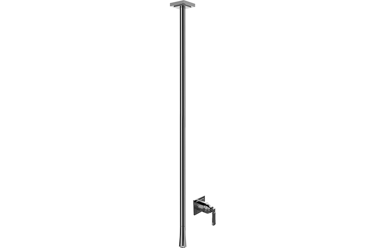 Ceiling-mtd spout with wall-mtd mixer (Trim)