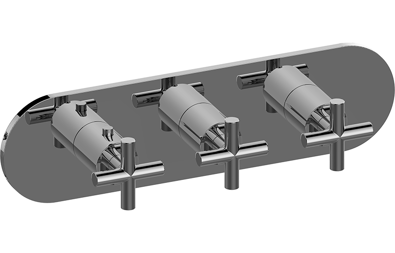 M-Series Valve horizontal Trim with Three Handles - Trim only