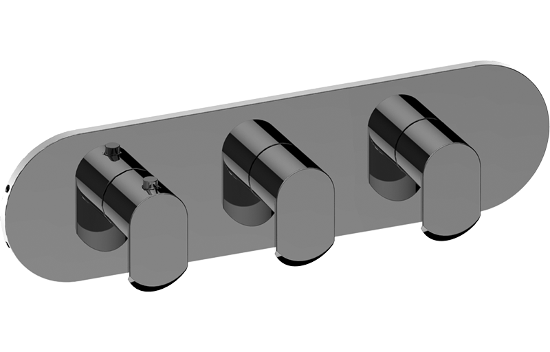 M-Series Valve horizontal Trim with Three Handles - Trim only