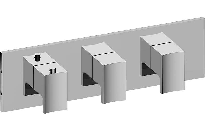 M-Series Valve Trim with Three Handles - Trim only