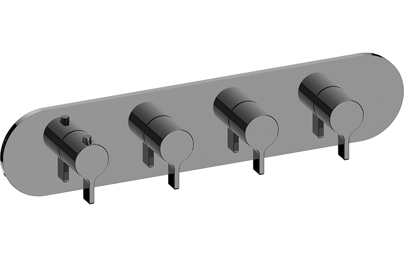 M-Series Valve horizontal Trim with Four Handles - Trim only