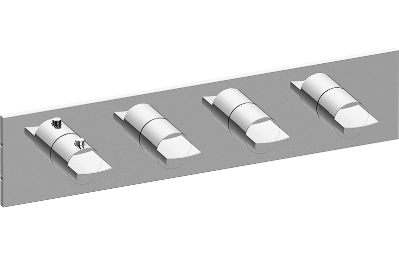 M-Series Valve horizontal Trim with Four Handles - Trim only