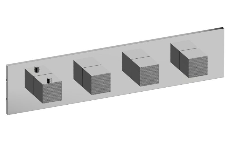 M-Series valve trim with 4 handles - Trim only