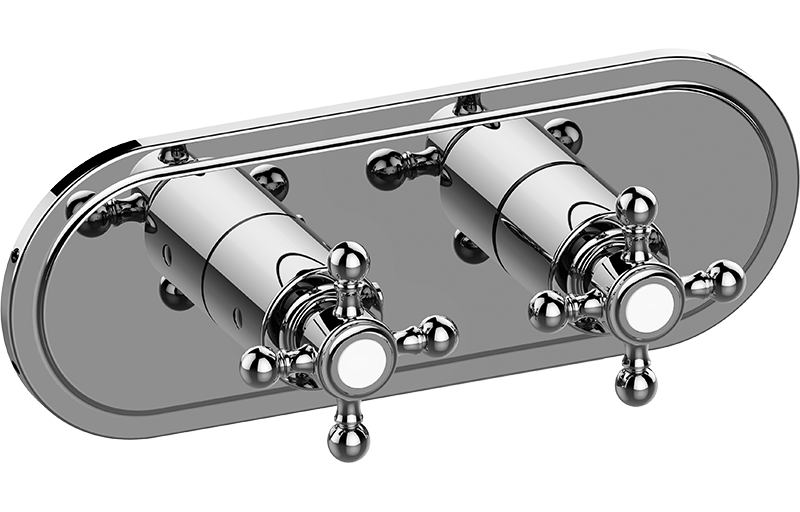 M-Series Valve Trim with Two Handles - Trim only