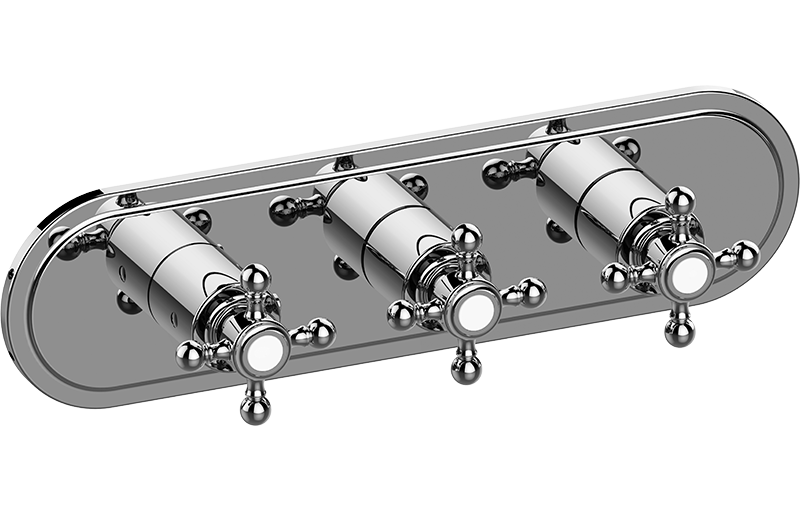 M-Series Valve Trim with Three Handles - Trim only