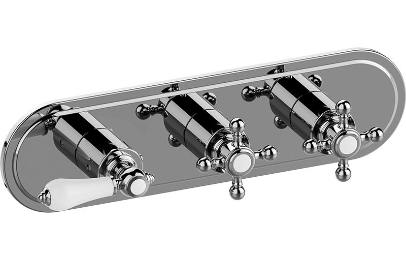 M-Series Valve Trim with Three Handles - Trim only