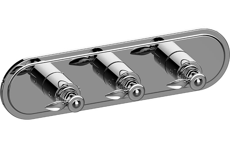 M-Series Valve Trim with Three Handles - Trim only