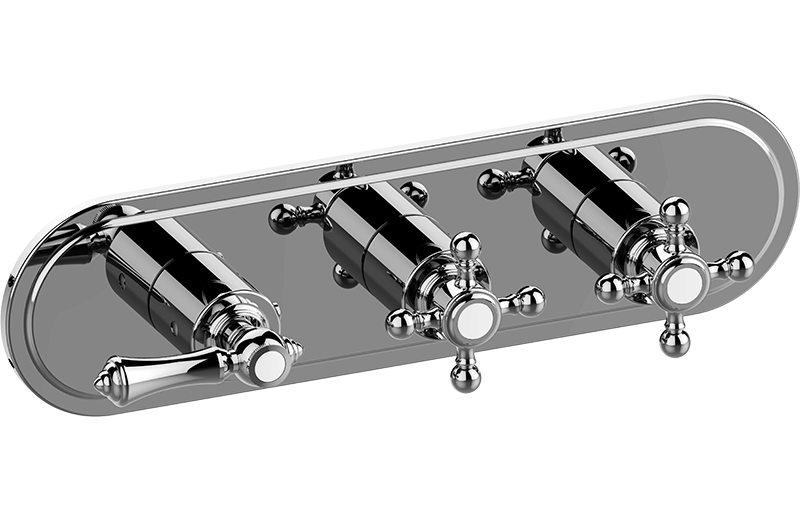 M-Series Valve Trim with Three Handles - Trim only