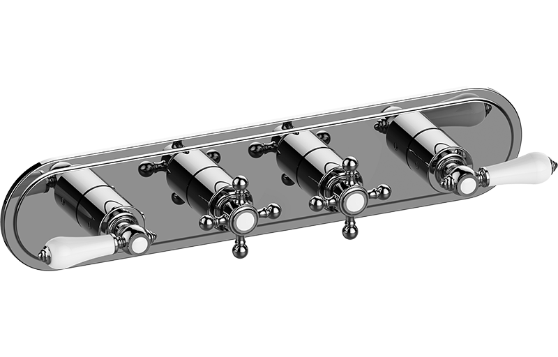 M-Series Valve Trim with Four Handles - Trim only