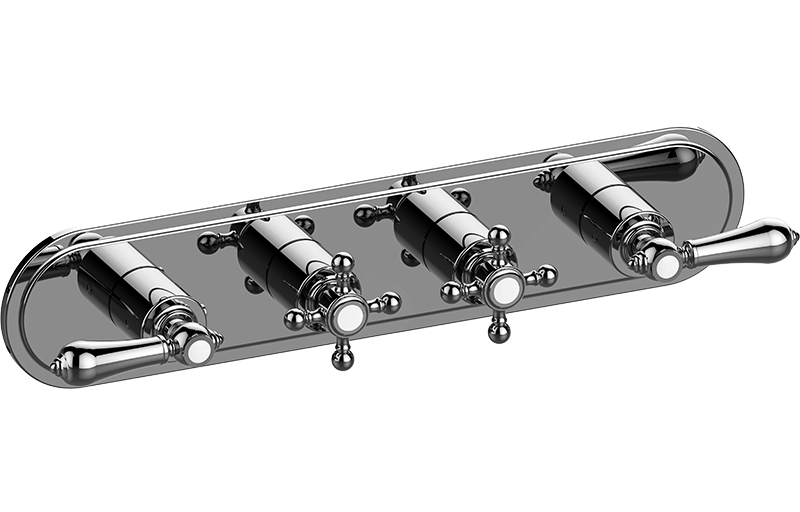 M-Series Valve Trim with Four Handles - Trim only