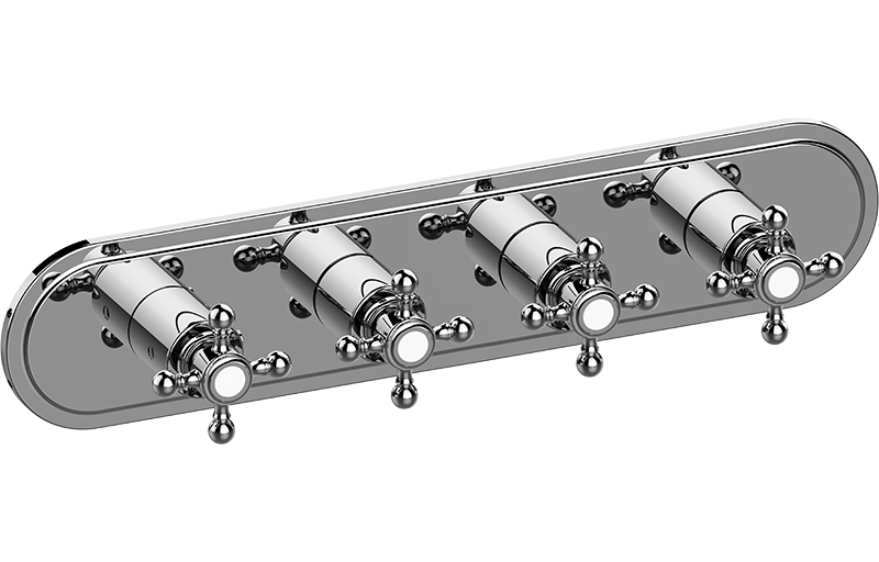 M-Series Valve Trim with Four Handles - Trim only