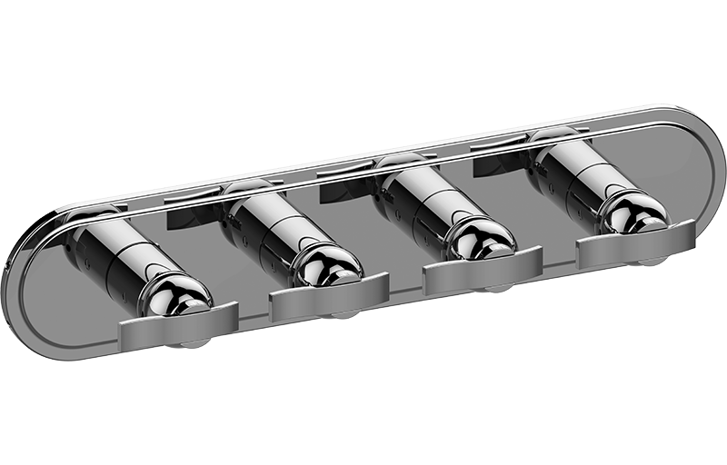 M-Series Valve Trim with Four Handles - Trim only