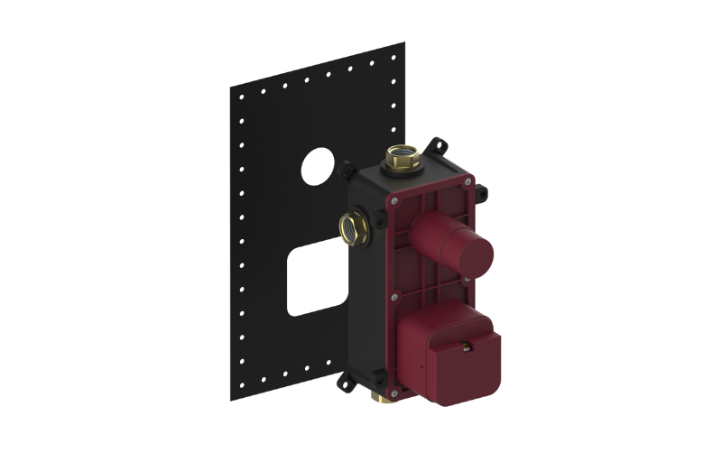 Thermostatic unit 3-outlet diverter