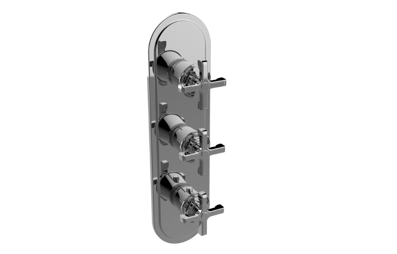 M-Series valve trim with 3 handles - Trim only