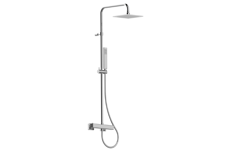 Incanto Arté Wall-mounted thermostatic shower column with handshower and showerhead