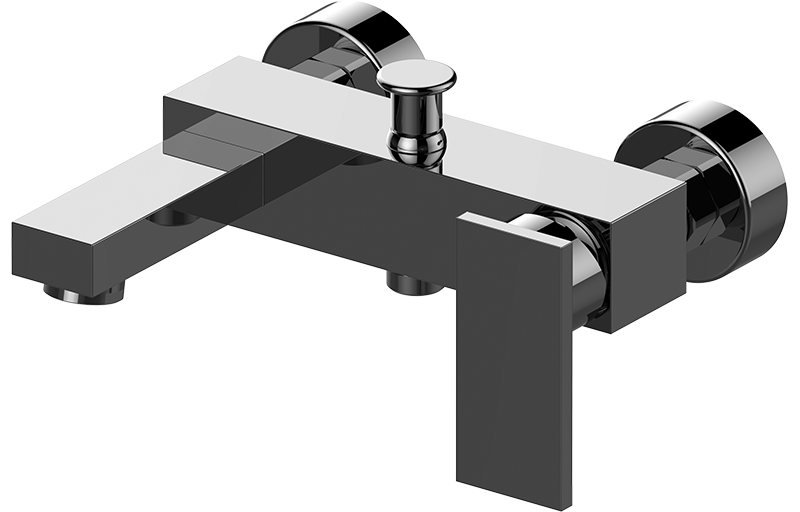 Wall-mounted bath & shower mixer