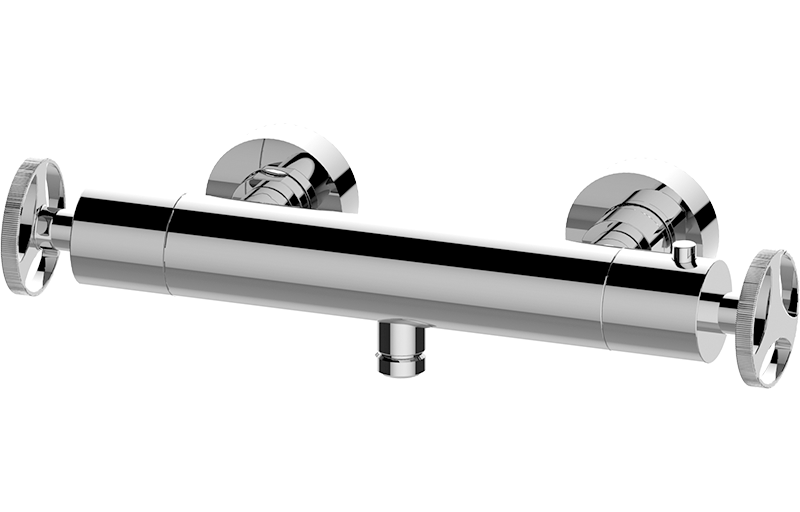 Wall-mounted thermostatic shower mixer