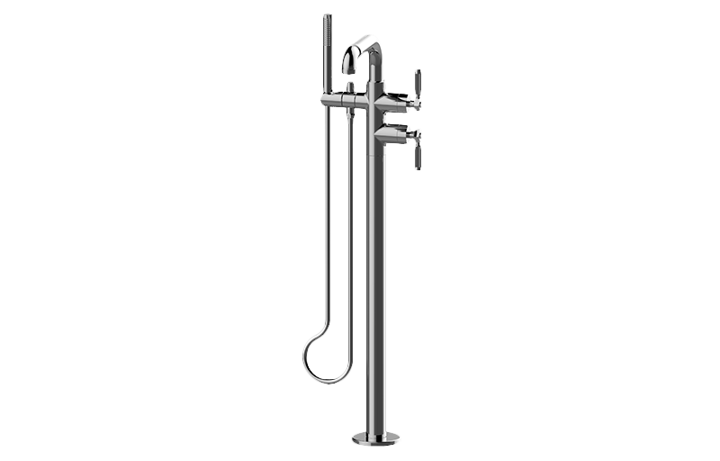 Floor-mounted bathtub mixer  (Trim)