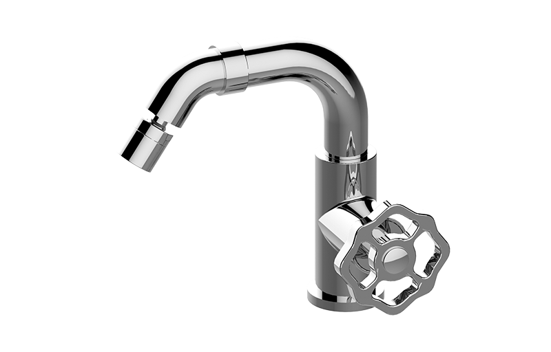 Single lever progressive bidet mixer