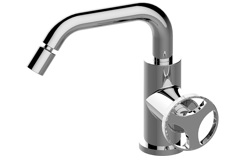 Single lever progressive bidet mixer 