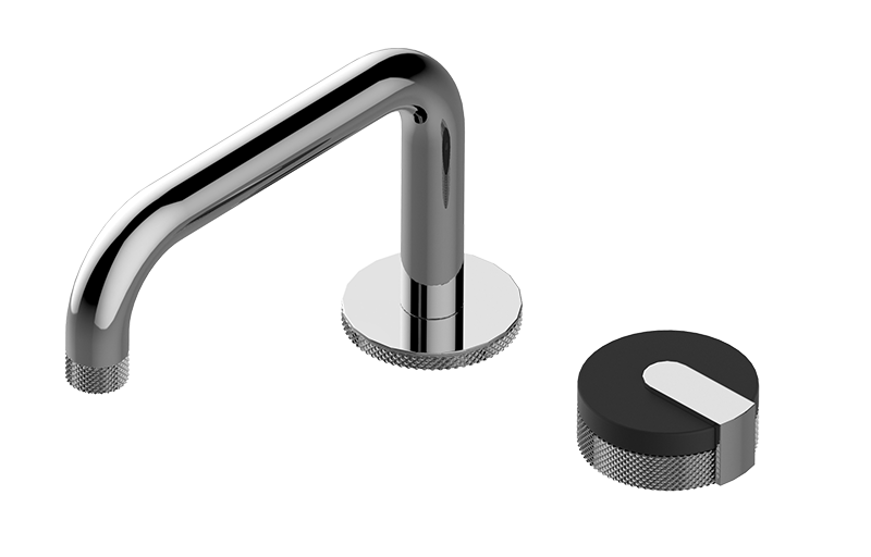 Two-hole progressive basin mixer - 15,3cm spout