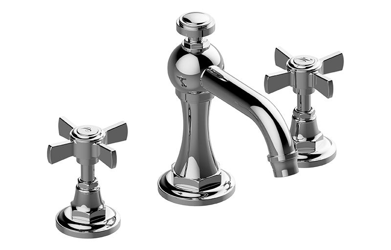 Three-hole washbasin mixer