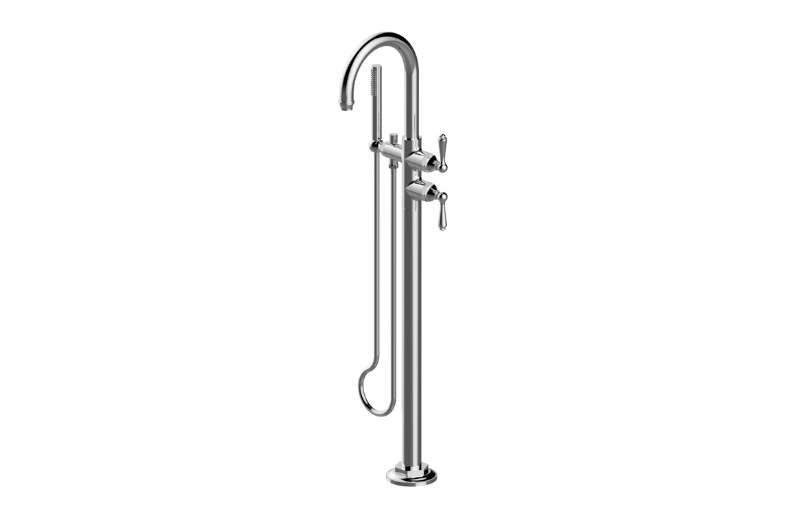 Camden Floor-Mounted Tub Filler (Rough and Trim) :: Baño :: GRAFF