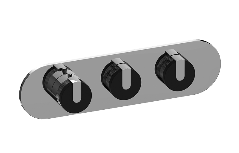 M-Series Valve Trim with Three Handles - Trim only