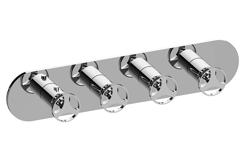 M-Series Valve Trim with Four Handles - Trim only