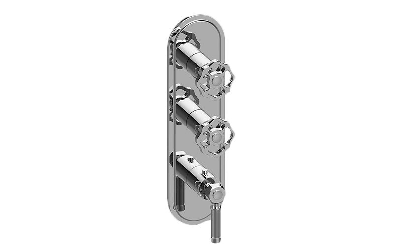 M-Series Valve Trim with Three Handles - Trim only