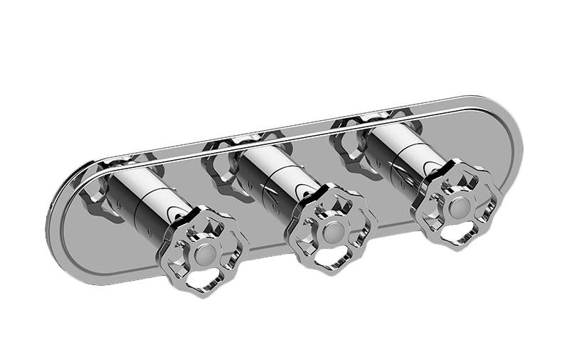 M-Series Valve Trim with Three Handles - Trim only