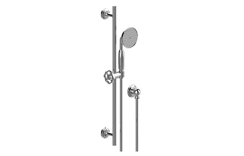 Handshower set with slide bar