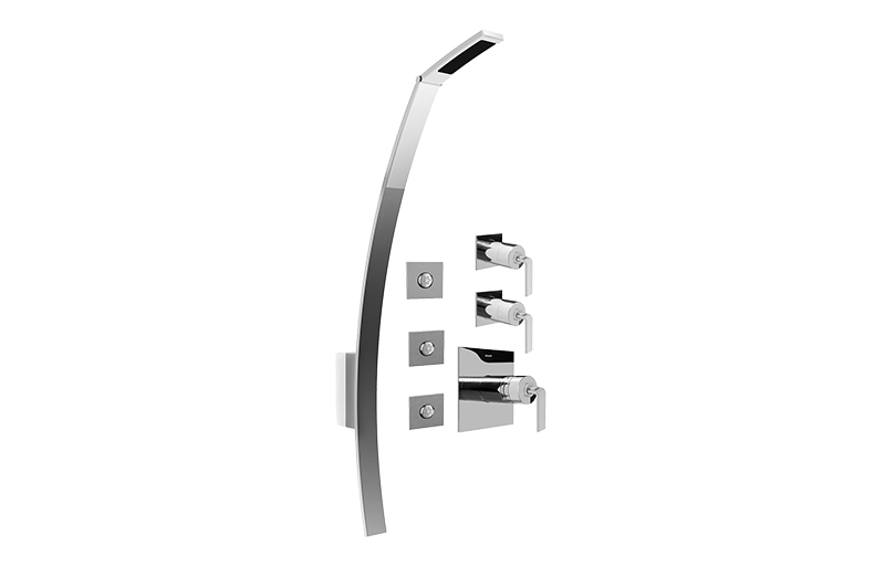 Luna Thermostatic Shower Set (Rough & Trim)