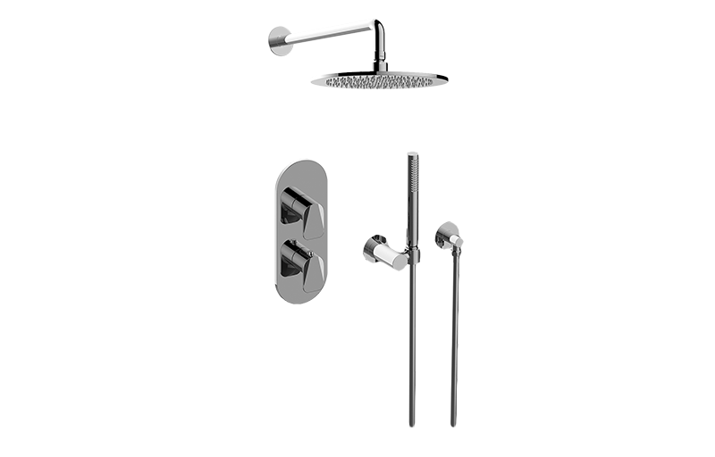 Sento M-Series Thermostatic Shower System - Shower with Handshower
