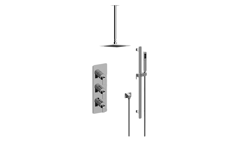 Immersion M-Series Thermostatic Shower System - Shower with Handshower