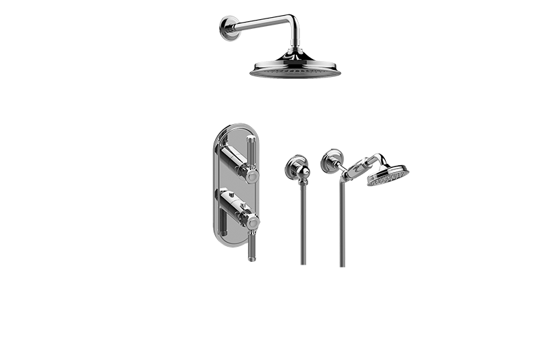 M-Series Thermostatic Shower System - Shower with Handshower