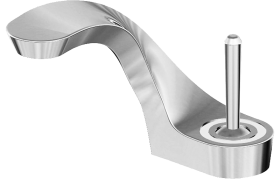 Single lever basin mixer - electronic version