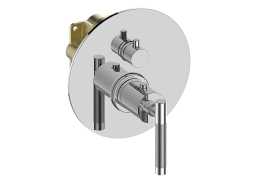 3/4” concealed thermostatic and cut-off valve - Trim only