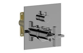 3/4” concealed thermostatic and diverter with 3 outlets - Trim only