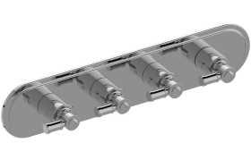 M-Series Valve Trim with Four Handles - Trim only