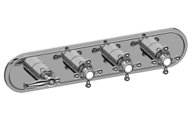 M-Series Valve Trim with Four Handles - Trim only