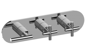 M-Series Valve Trim with 3 Handles - Trim only