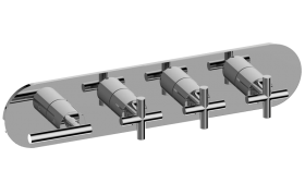 M-Series Valve Trim with Four Handles - Trim only