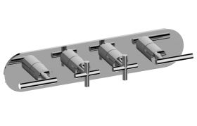 M-Series Valve Trim with Four Handles - Trim only