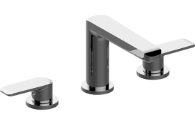 Three-hole washbasin mixer