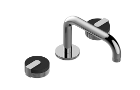 Three-hole washbasin mixer