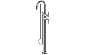 Camden High-flow floor-mounted bathtub mixer - Trim only