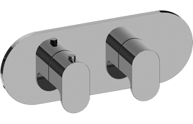 M-Series Valve horizontal Trim with Two Handles - Trim only