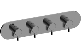 M-Series Valve horizontal Trim with Four Handles - Trim only